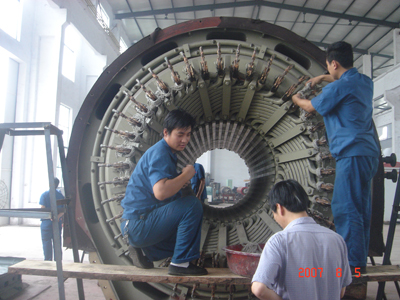 50MW雙水內(nèi)冷發(fā)電機(jī)定子大修